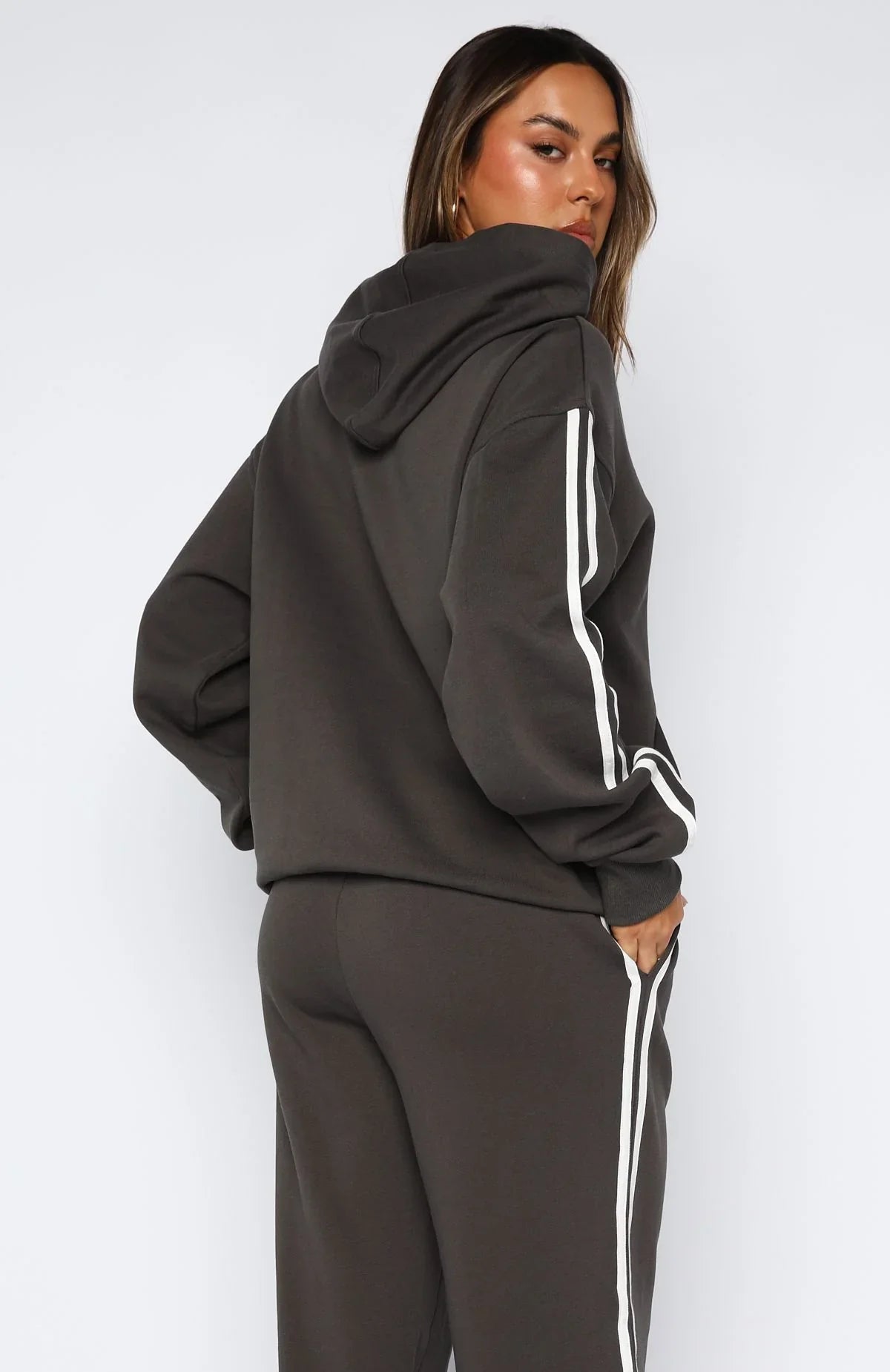 Star Student Oversized Hoodie Charcoal