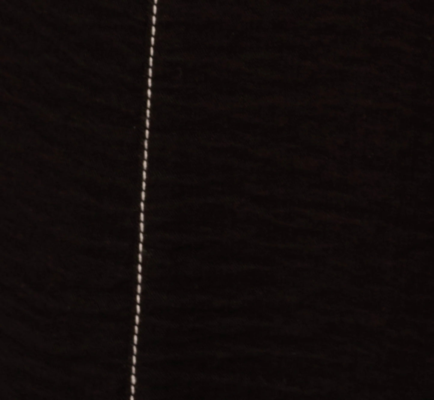 Contrast Stitching Crinkle Midi Pant In Black Ivory