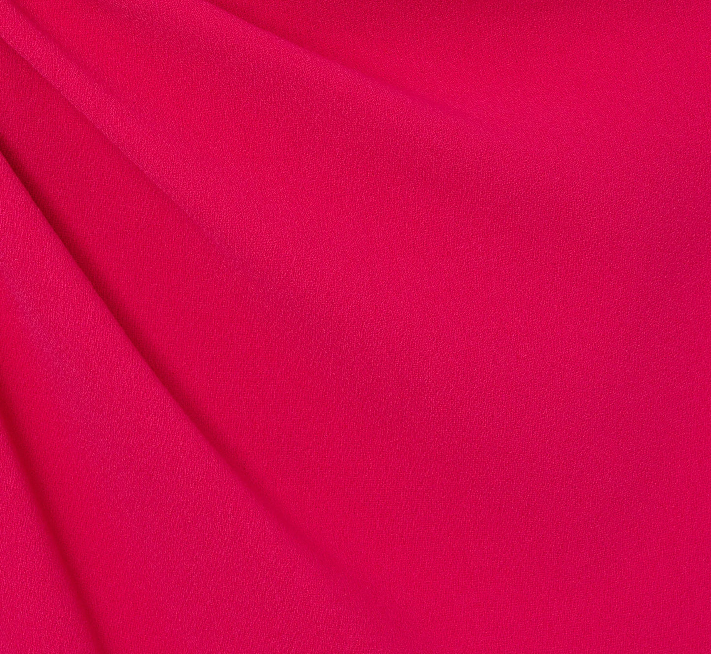 Gathered Stretch Crepe Halter Gown In Bright Rose