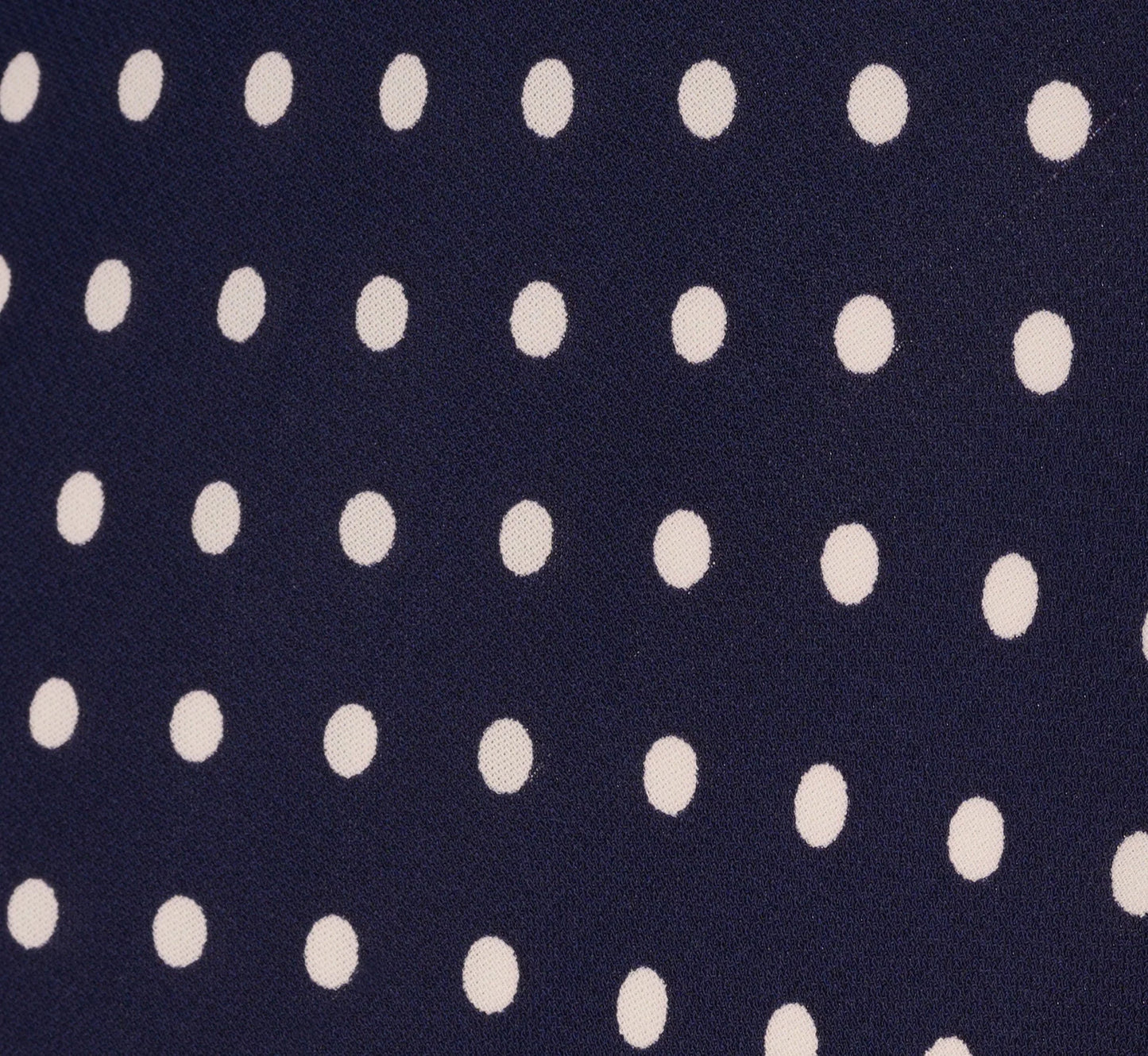 Dot Print Chiffon Halter Maxi Dress With Sash Waist In Navy Ivory