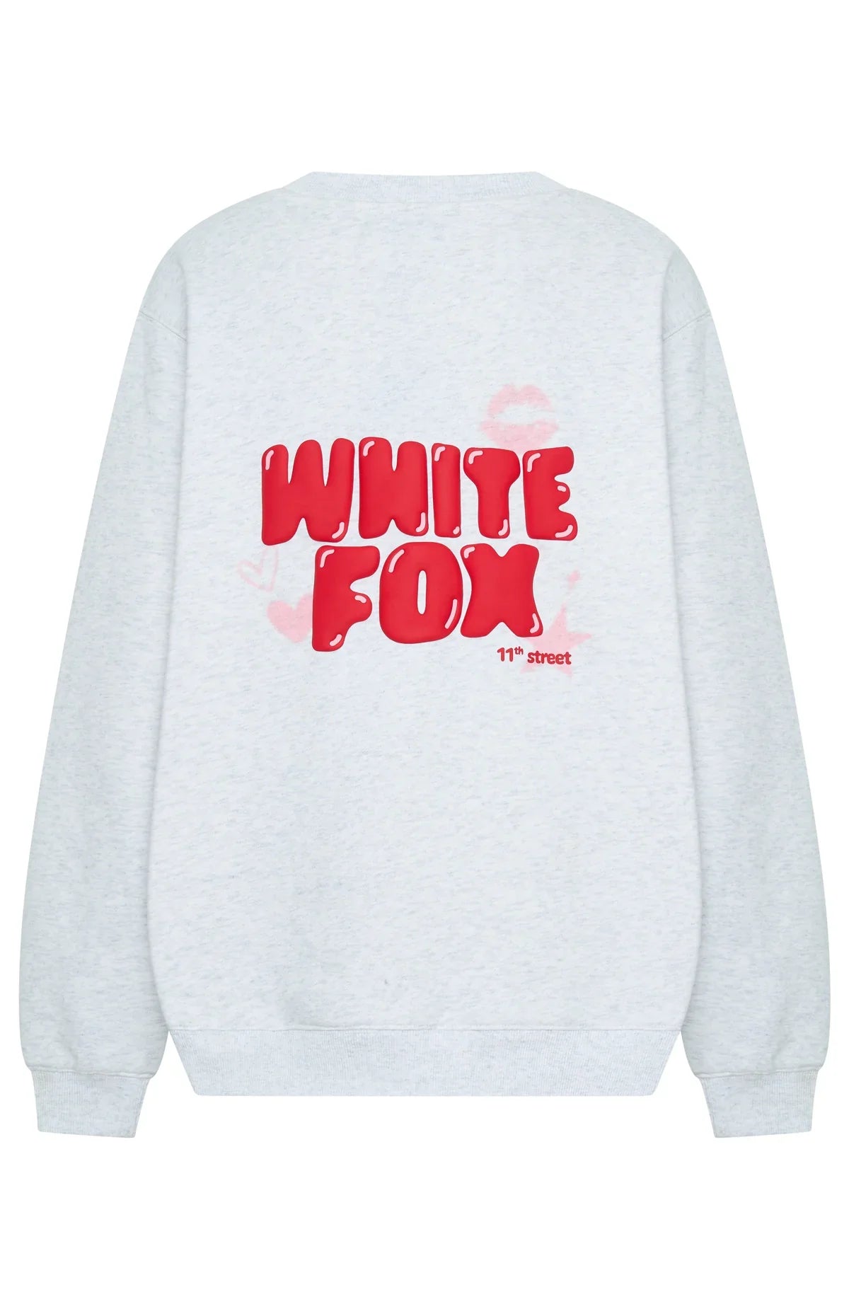11th Street Sweet Kisses Oversized Sweater Cherry Glaze