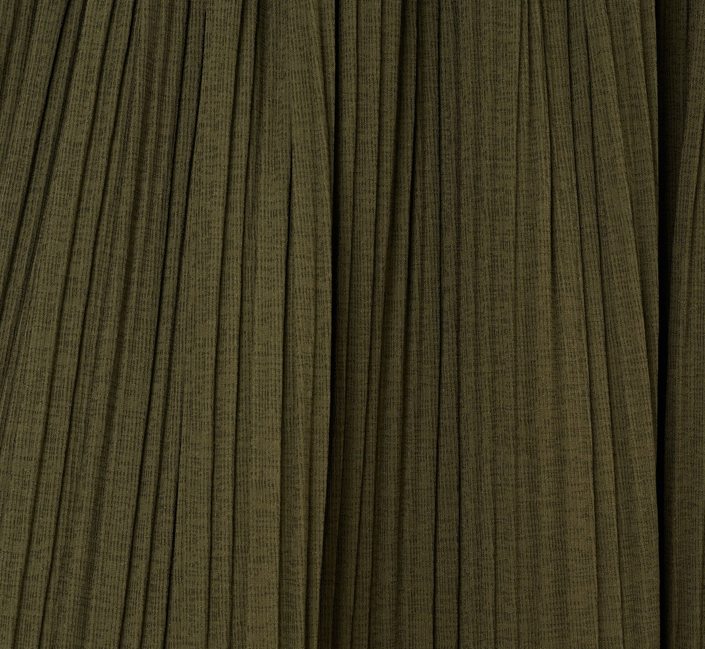 Micropleated Printed A Line Midi Skirt In Olivine