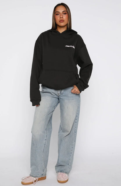 Christmas Feeling Oversized Hoodie Charcoal