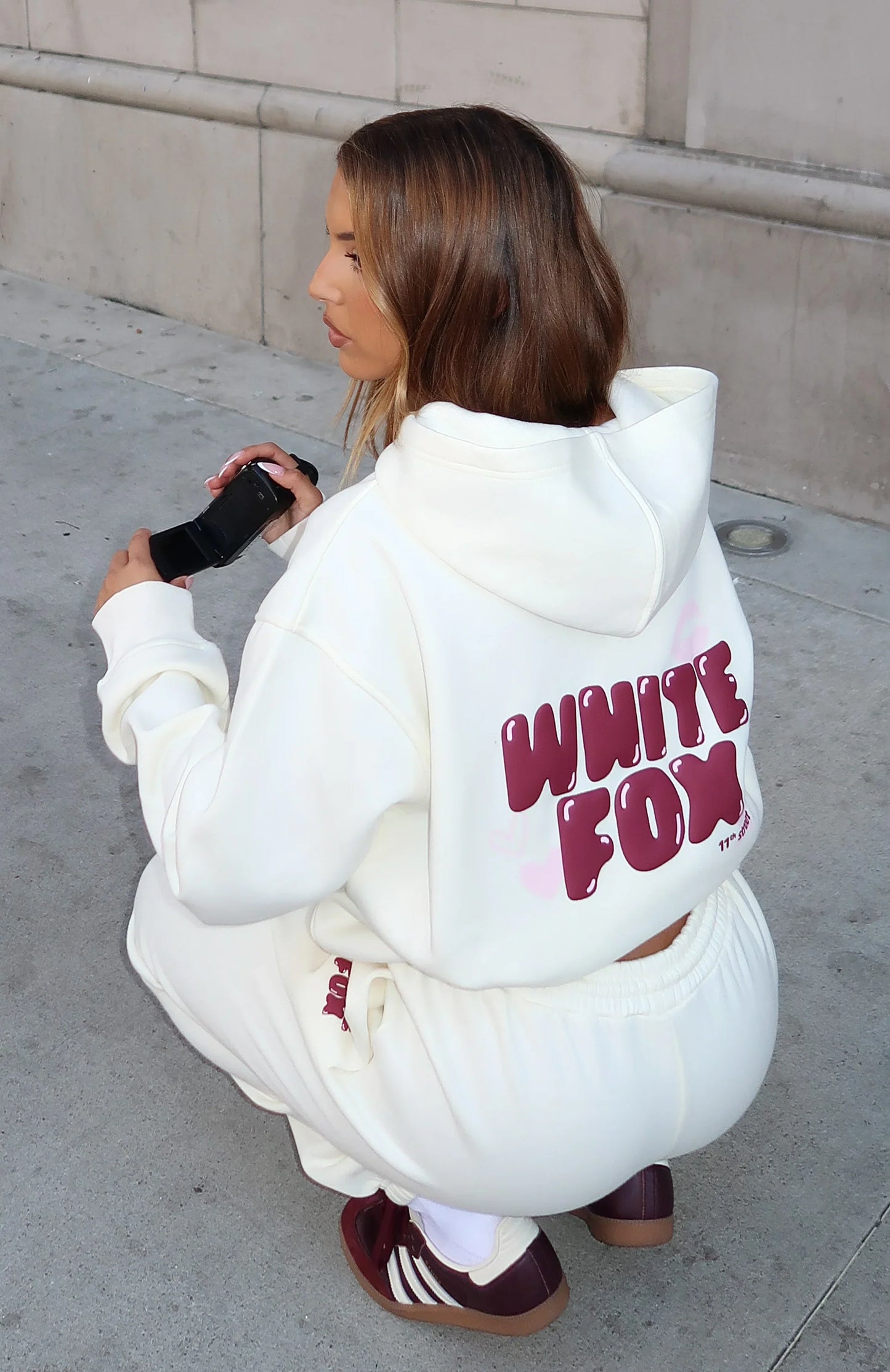 11th Street Sweet Kisses Oversized Hoodie Cake Batter