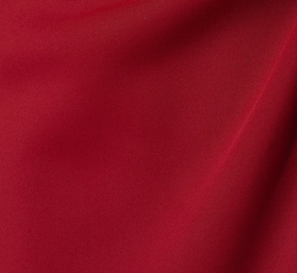 Sleeveless Flounce High Low Midi Dress In Crimson