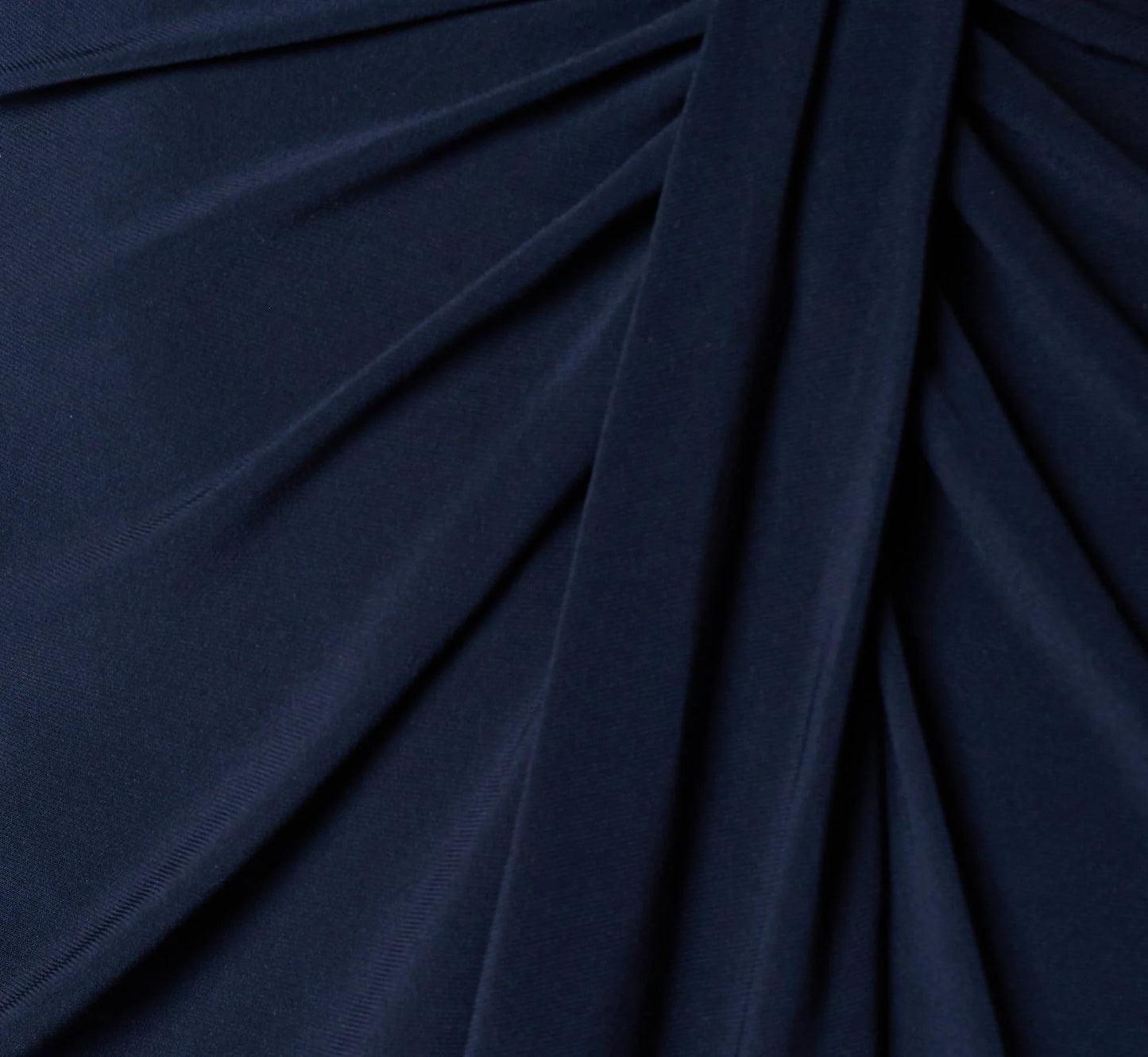 Long Sleeve Tuxedo Stretch Midi Dress In Midnight