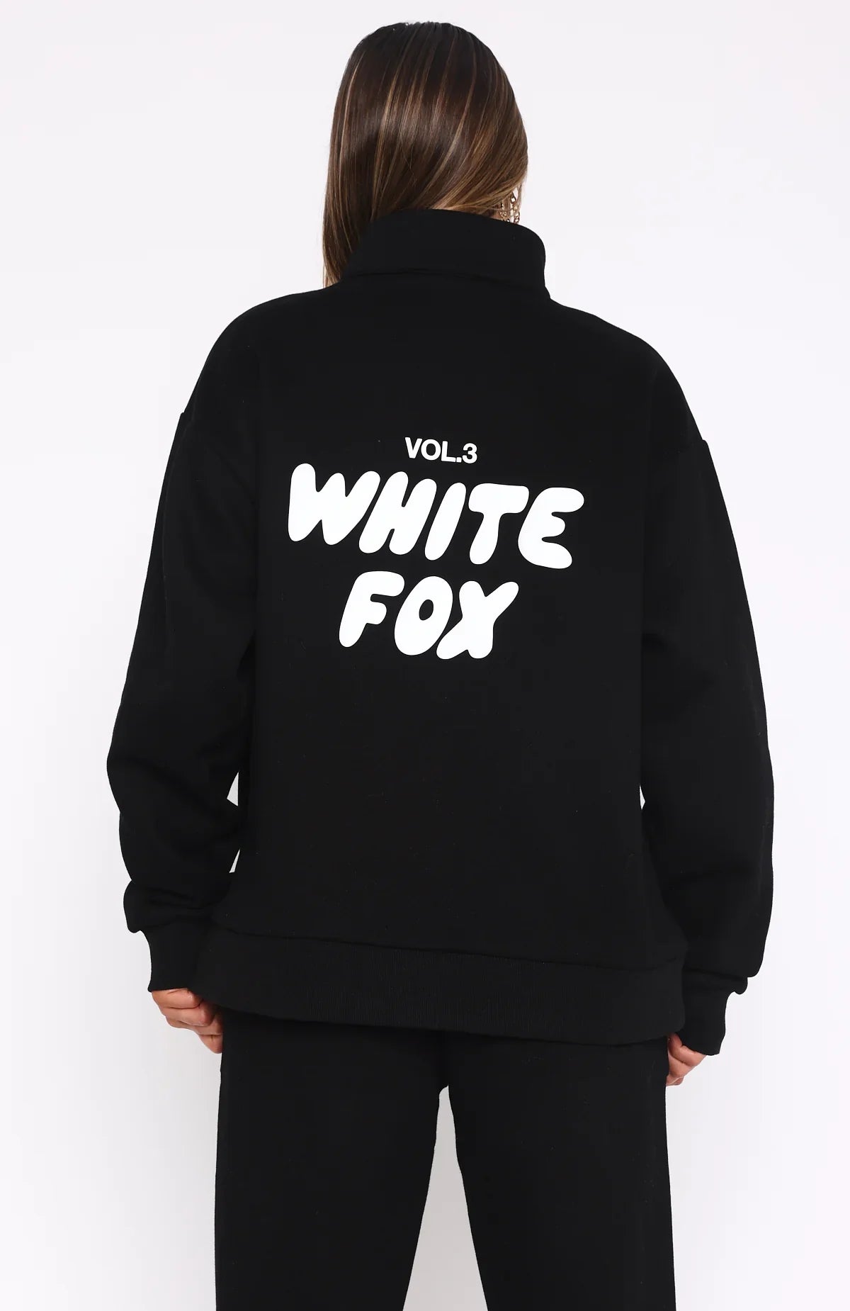 Offstage Zip Front Sweater Monochrome