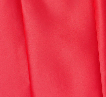 Drop Waist Fit And Flare Mikado Midi Dress In Persimmon