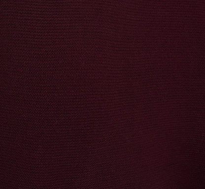 Long Sleeve Laced Raglan Sweater In Plum