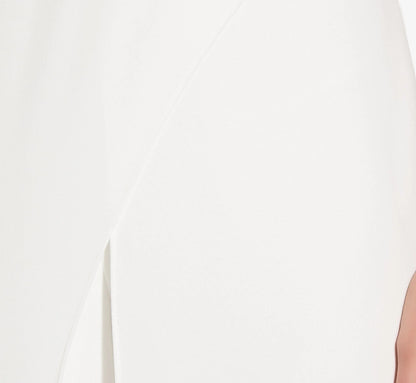 Sleeveless Asymmetrical Jumpsuit In Ivory