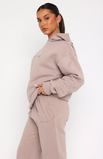 Stay Lifted Oversized Hoodie Cinnamon
