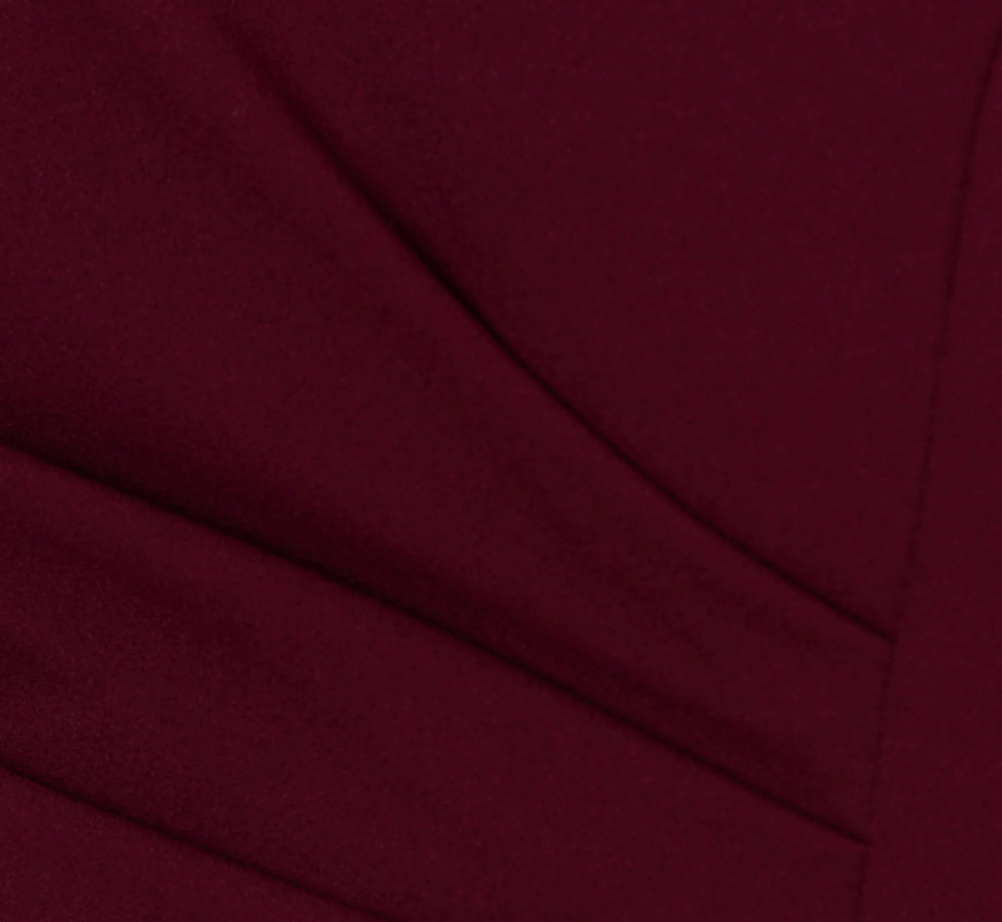 High Low Crepe Halter Gown With Organza Draping In Cabernet