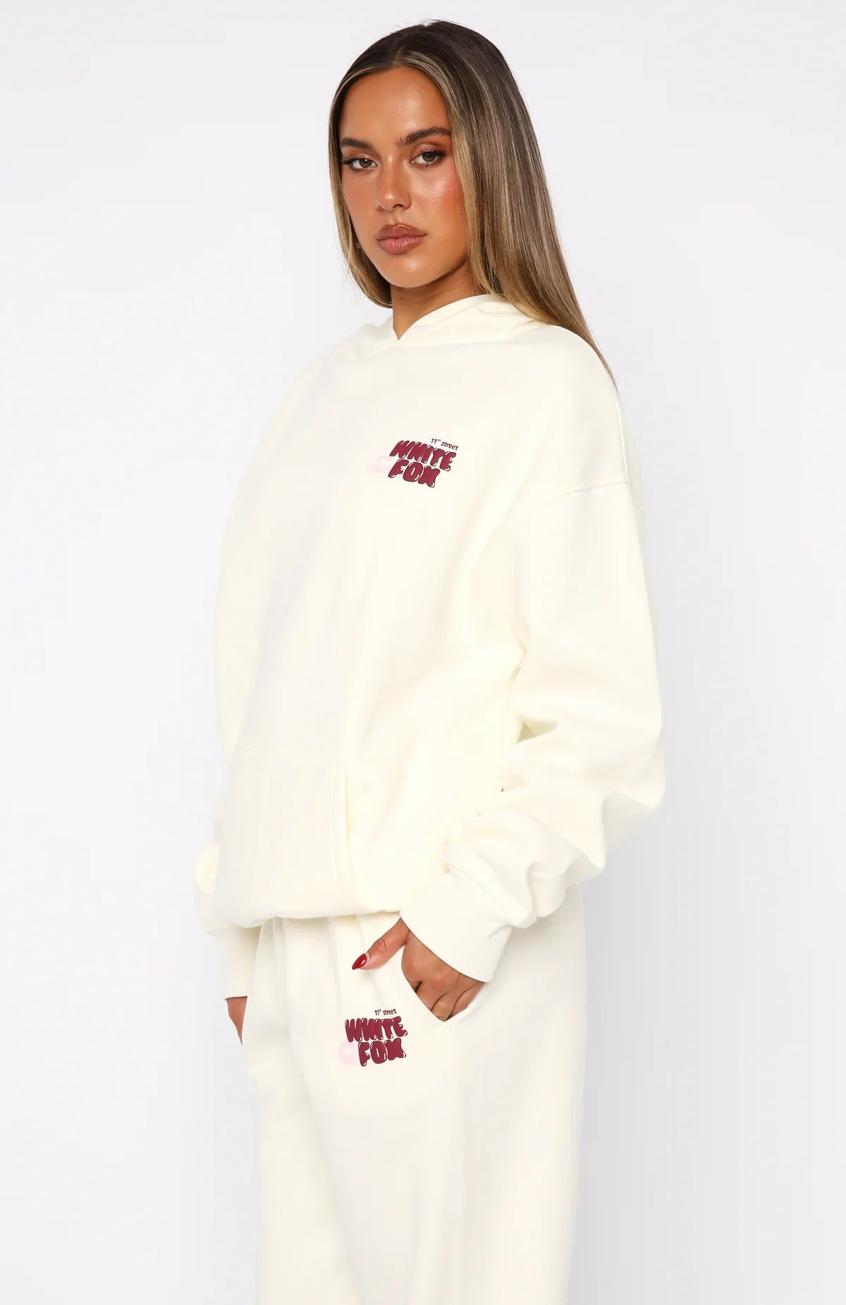 11th Street Sweet Kisses Oversized Hoodie Cake Batter