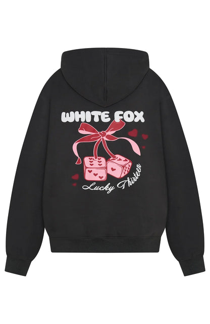 Lucky Thirteen Cheyenne Oversized Hoodie Charcoal