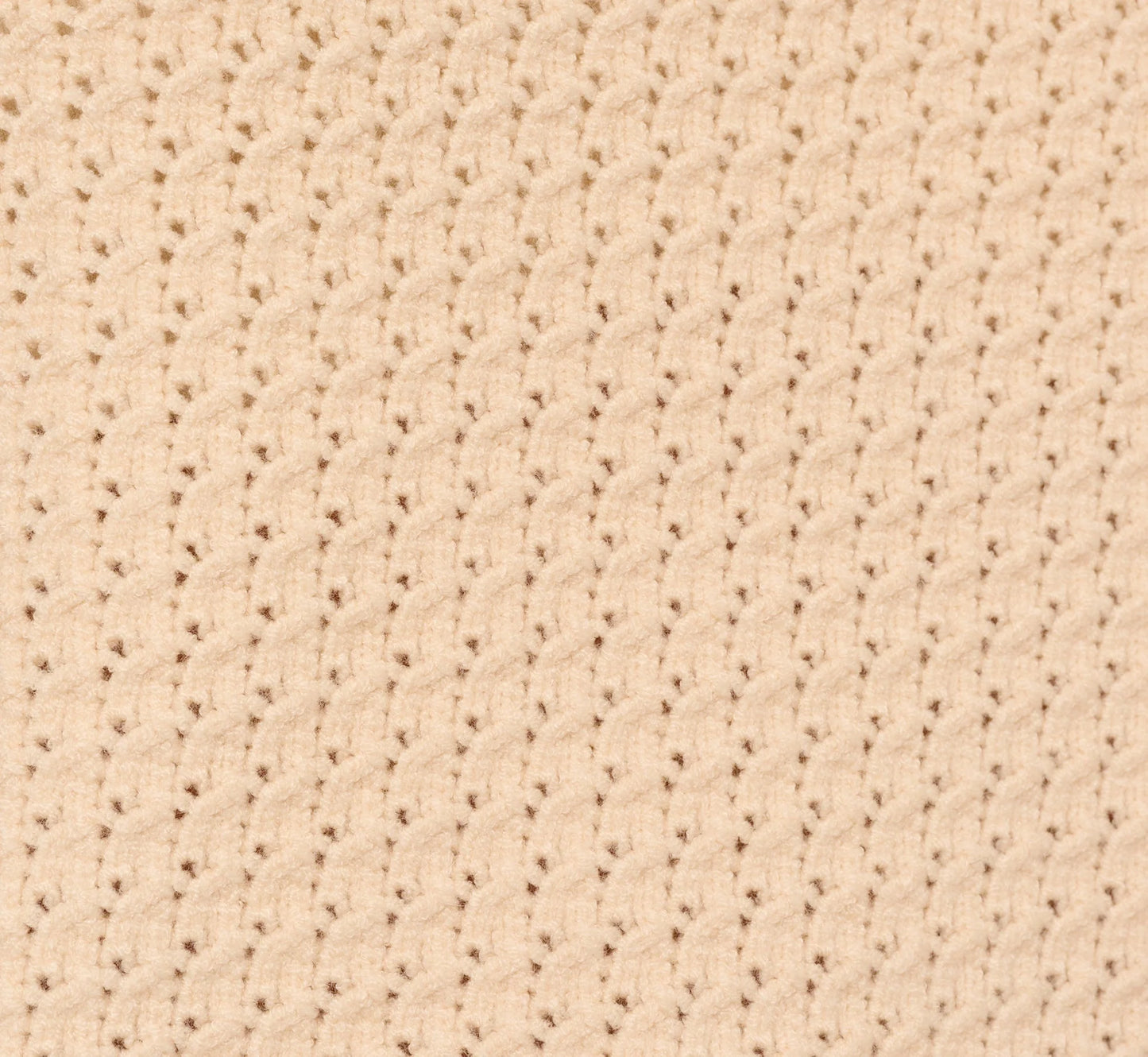 Sleeveless Open Knit Whipstitch Sweater Top In Cream Black
