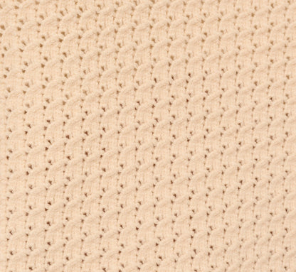 Sleeveless Open Knit Whipstitch Sweater Top In Cream Black