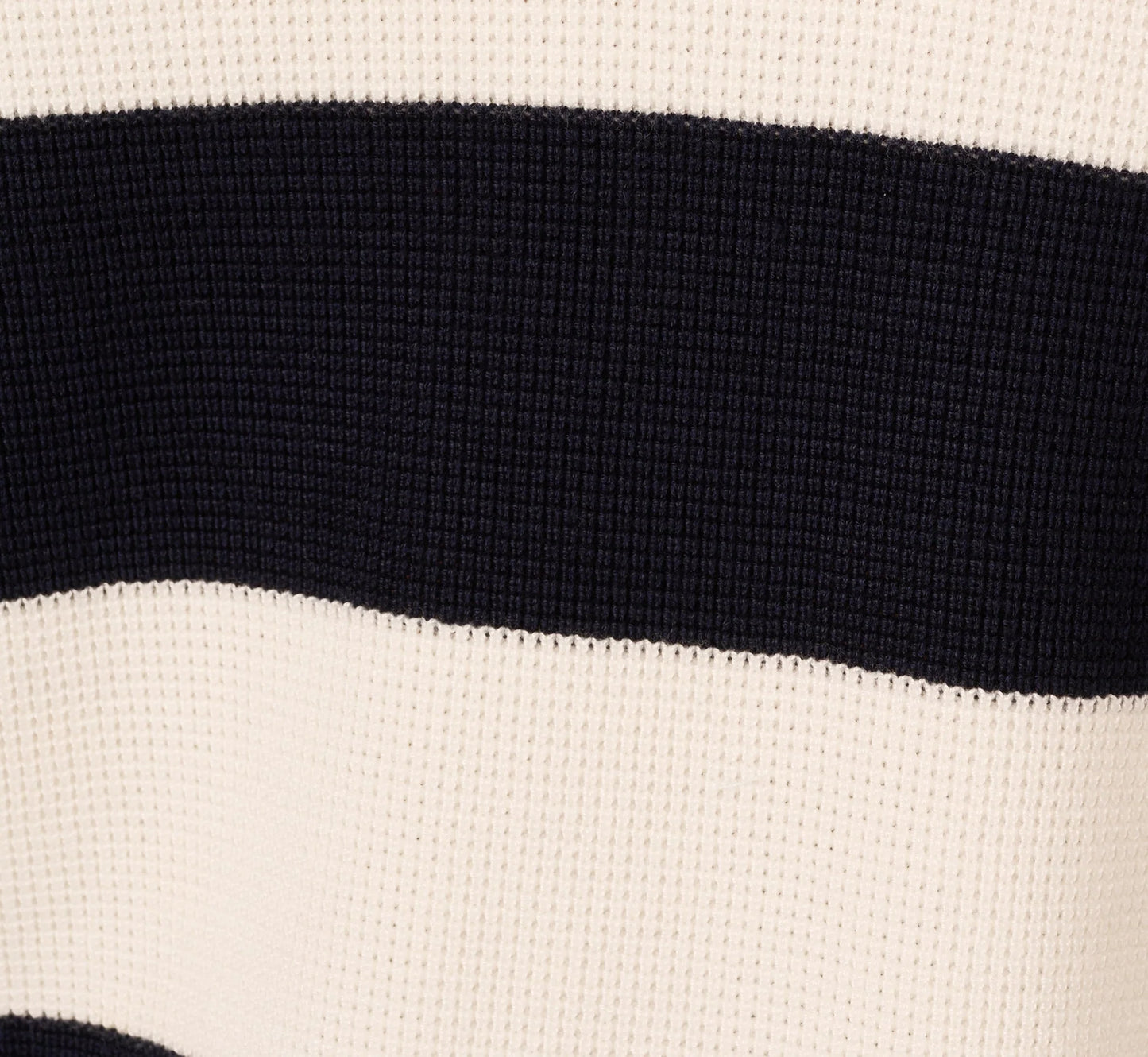 Striped Sweater Vest Cap Sleeve Collared Twofer Shirt In Navy Ivory Stripe W  Chambray