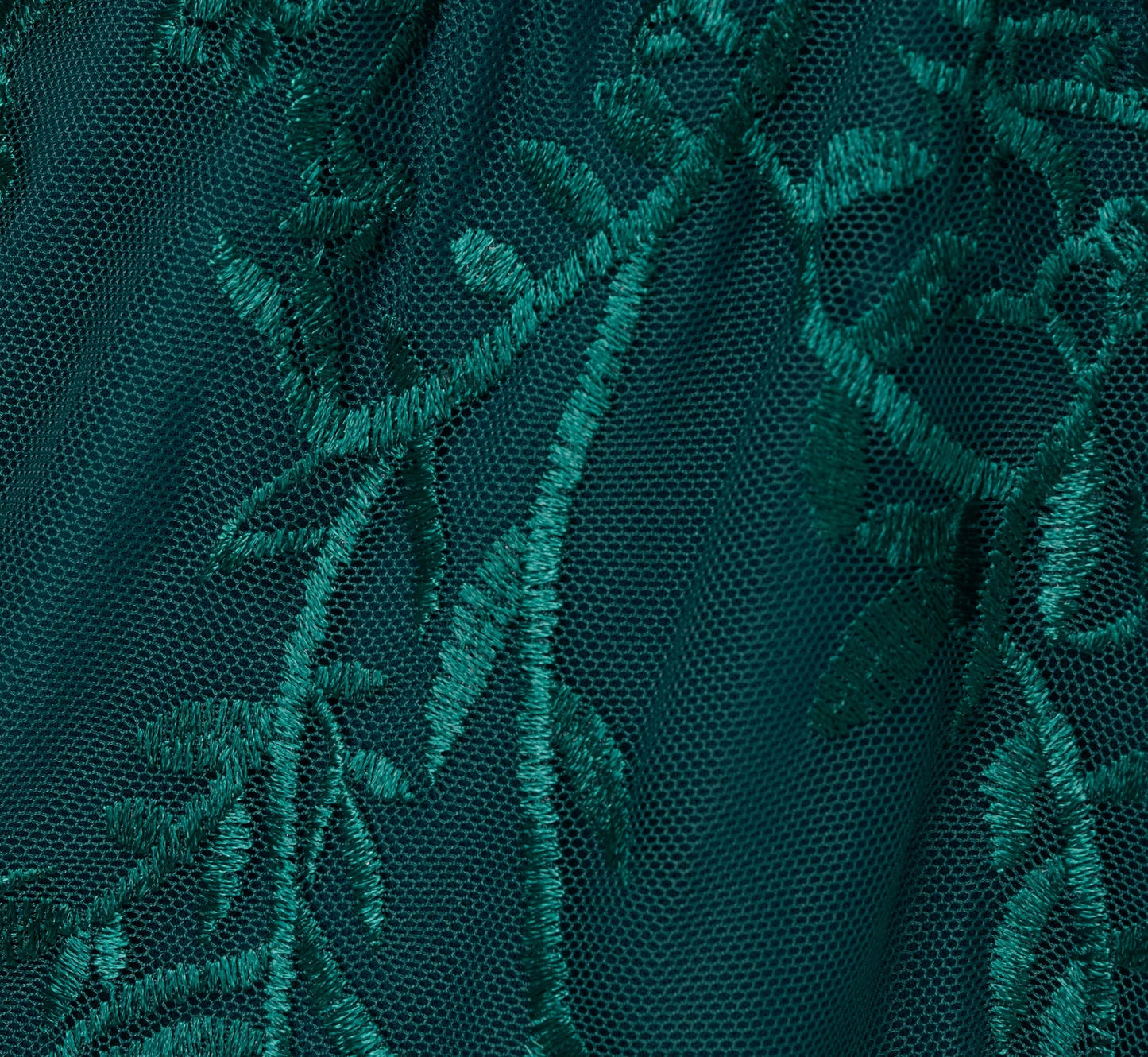 Embroidered Lace Maxi Dress In Hunter