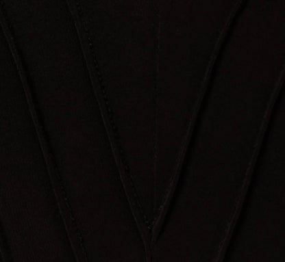 Cropped Jumpsuit With Pintuck Bodice In Black