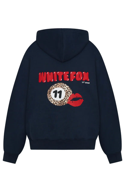 11th Street She's So Lucky Oversized Hoodie Blueberry Twist