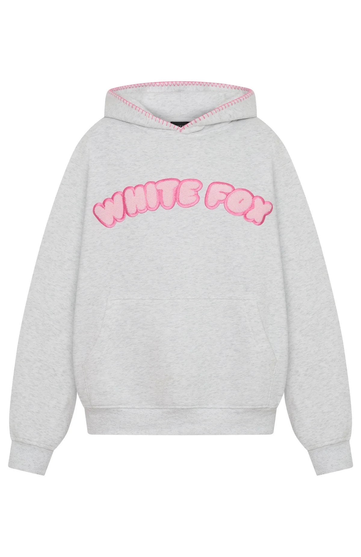 Vol. 1 Front Graphic Oversized Hoodie Grey Marle