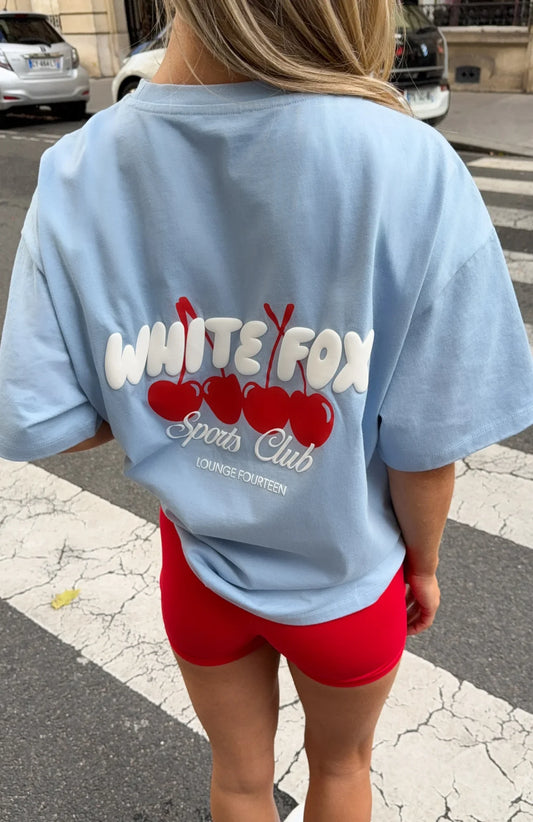 Club 14 Cassie Oversized Tee Blue