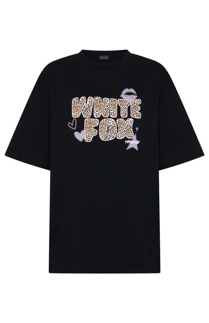 11th Street She's So Lucky Oversized Tee Licorice