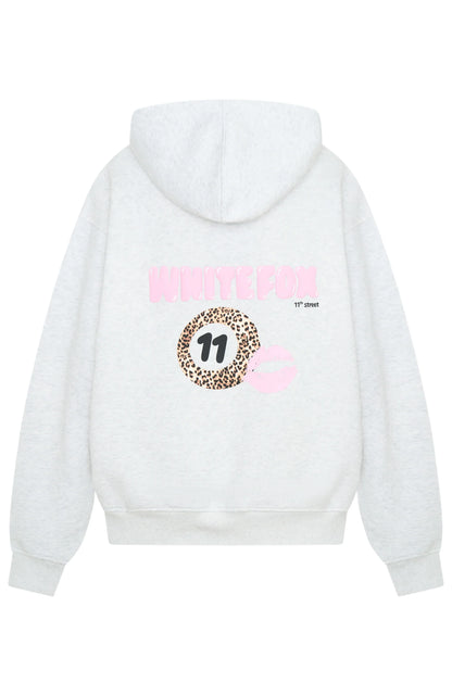 11th Street She's So Lucky Oversized Hoodie Leopard Splice