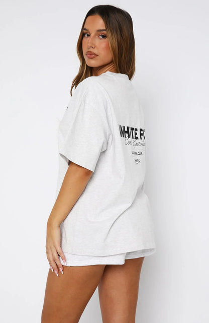 Core Essentials Oversized Tee Grey Marle