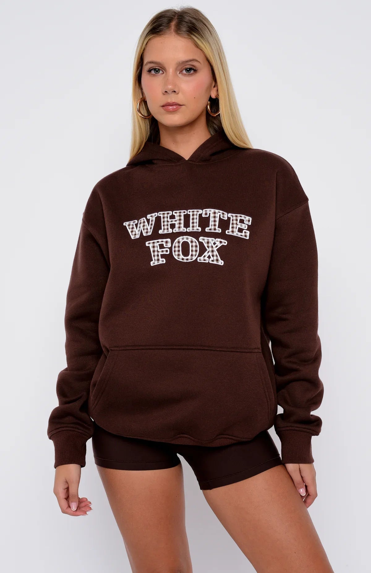 Took The Fall Oversized Hoodie Chocolate