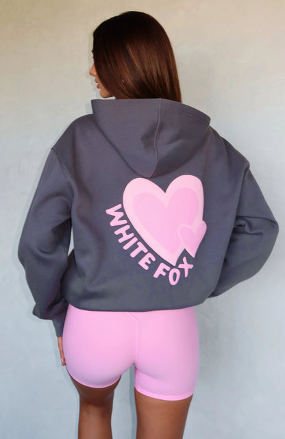 Never Stopping Oversized Hoodie Volcanic