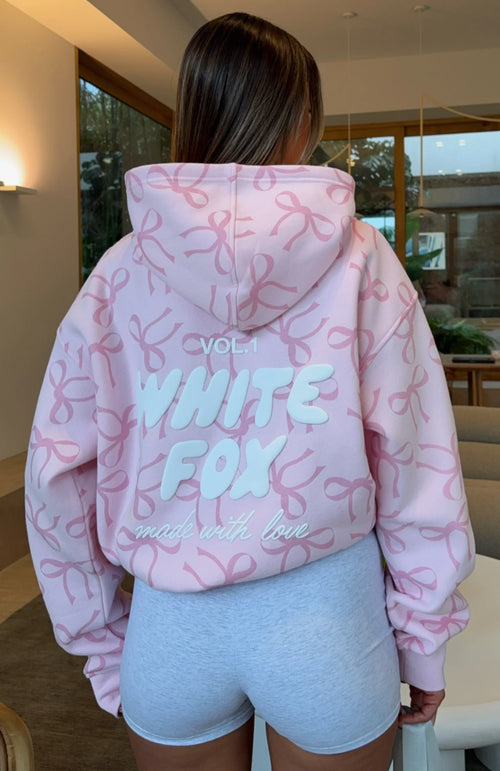Vol. 1 Oversized Printed Hoodie Posy Bow
