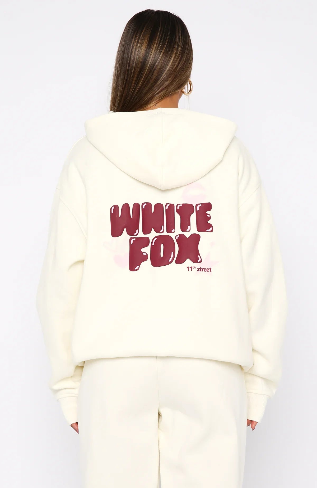 11th Street Sweet Kisses Oversized Hoodie Cake Batter