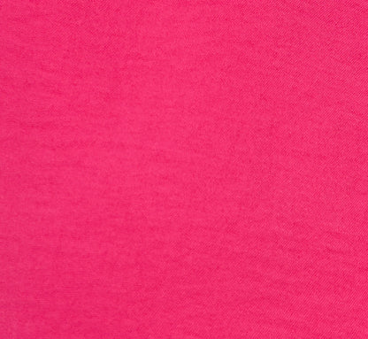 Sleeveless Lace Shoulder Pintucked Top In Hot Pink