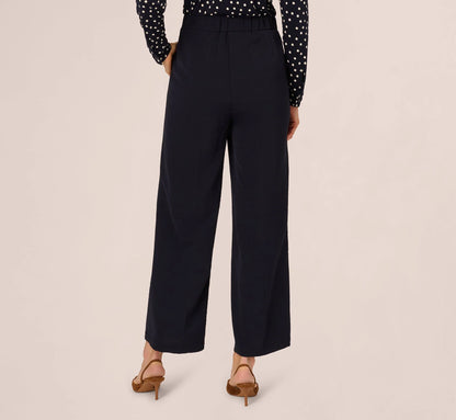 Straight Leg Side Buckle Pant In Blue Moon