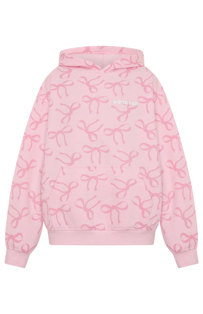 Vol. 1 Oversized Printed Hoodie Posy Bow