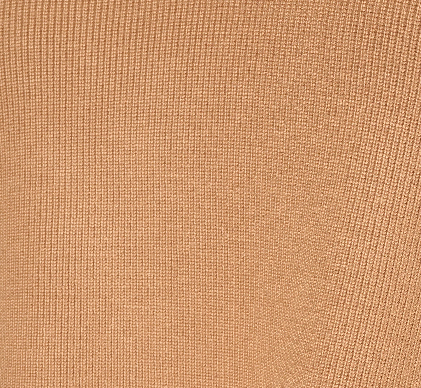 Long Sleeve Drop Shoulder Twofer Sweater In Golden Camel Ivory