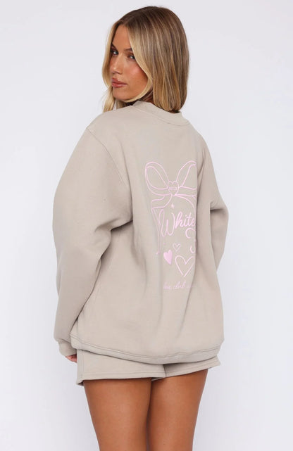 Love You Forever Oversized Sweater Moon