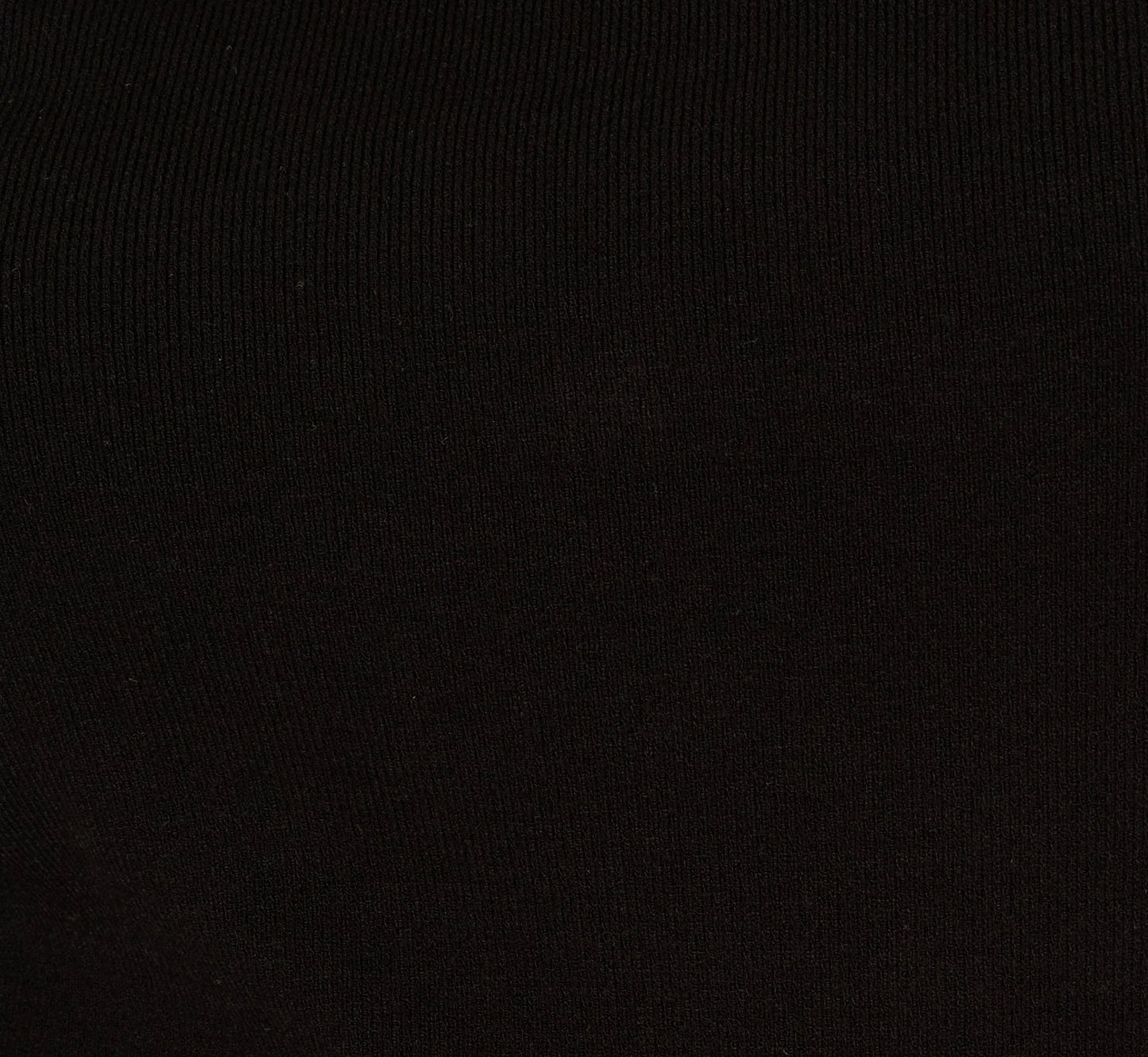 Off Shoulder Bow Collar Sweater In Black Ivory