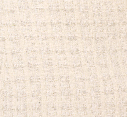 Tweed Pearl Short Dress In Ivory