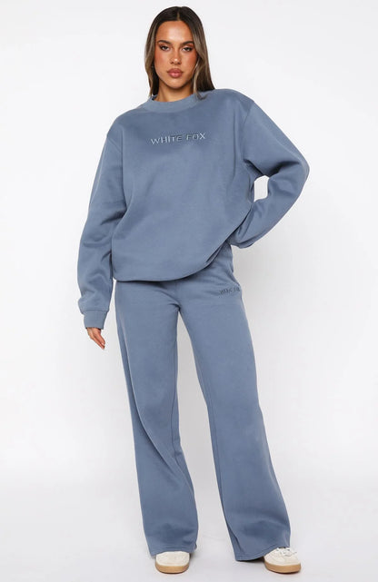 Stay Lifted Oversized Sweater Ocean