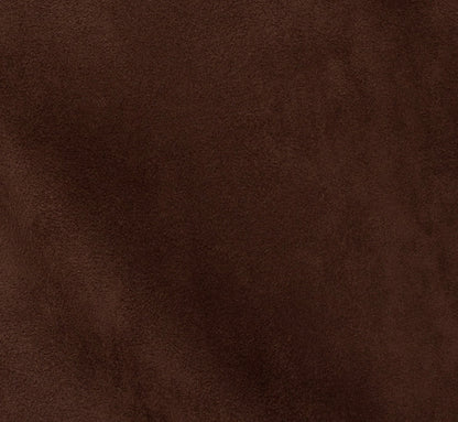 Long Sleeve Microsuede Shift Dress In Dark Brown
