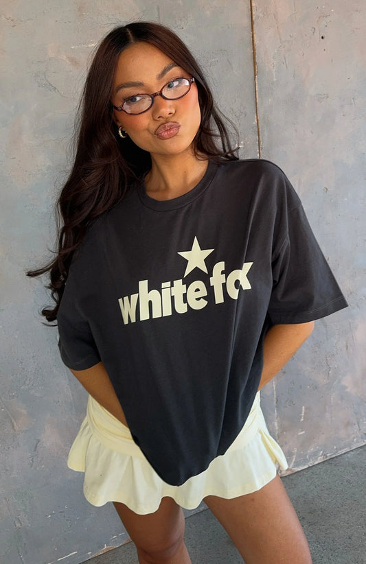 From The Archives Charli Oversized Tee Charcoal
