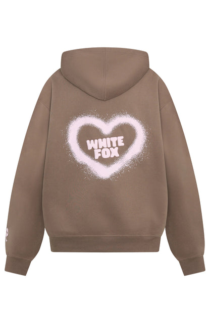 11th Street City Girl At Heart Oversized Hoodie Cinnamon Bun