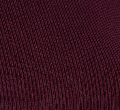 Pearly Collar Tank Sweater In Plum