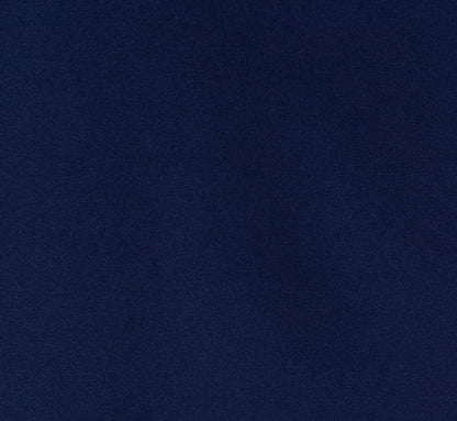 Three Quarter Bell Sleeve Sheath Midi Dress In Navy Sateen
