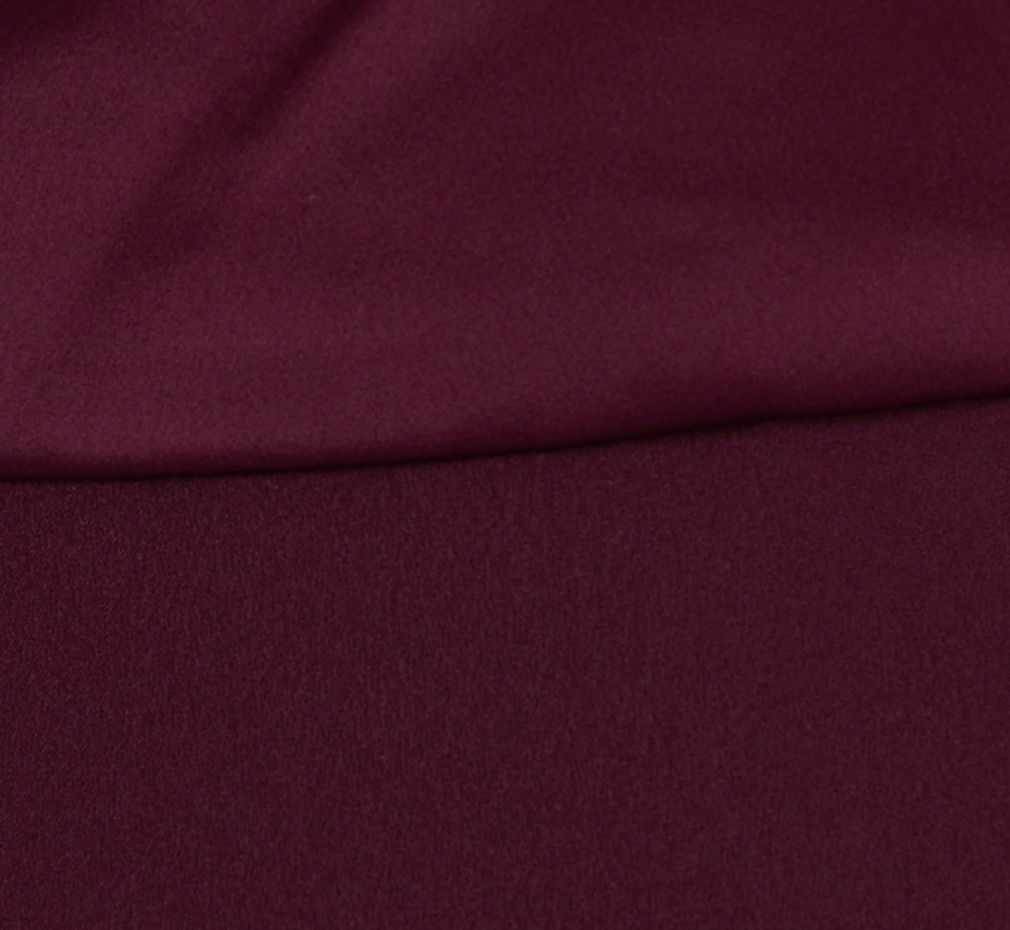 One-Shoulder Long Satin Crepe Mermaid Gown In Bordeaux Glow