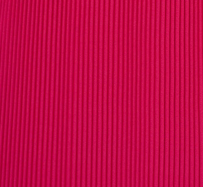 Sleeveless Pleated Dress With Self Tie Waist In Hot Pink