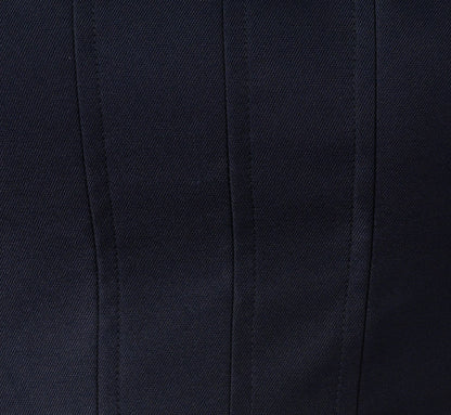 Mikado Sleeveless Square Neck Midi Dress In Midnight