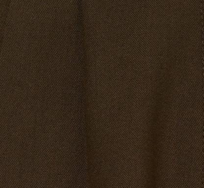 Wide Leg Pleated Trouser In Military Green